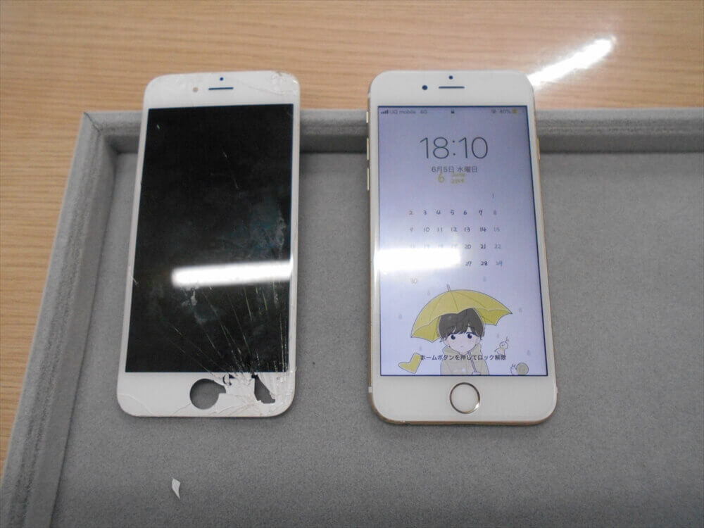 iPhone６Ｓガラス交換修理を行いました！(#^.^#)